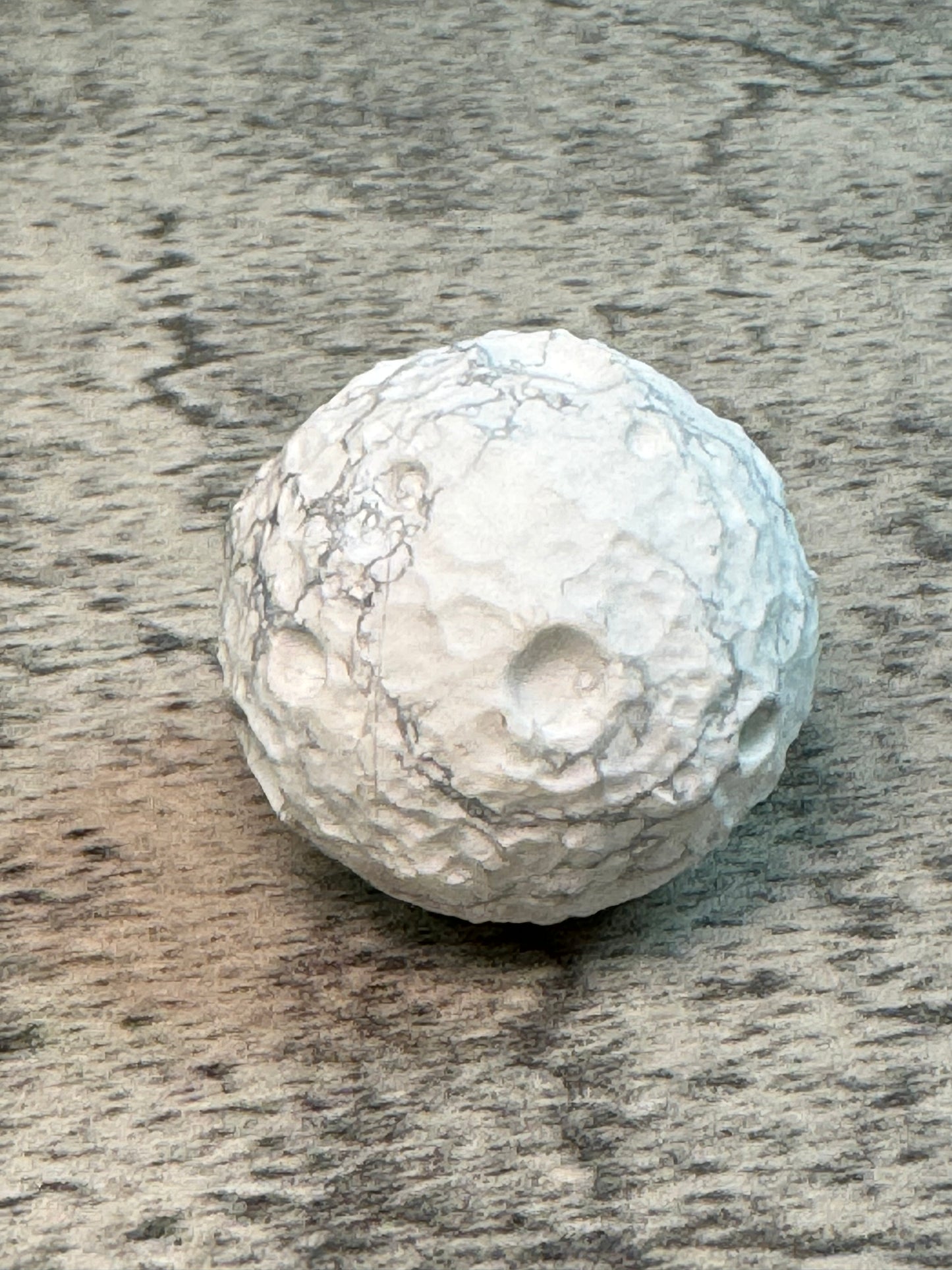 Raw Howlite Moon