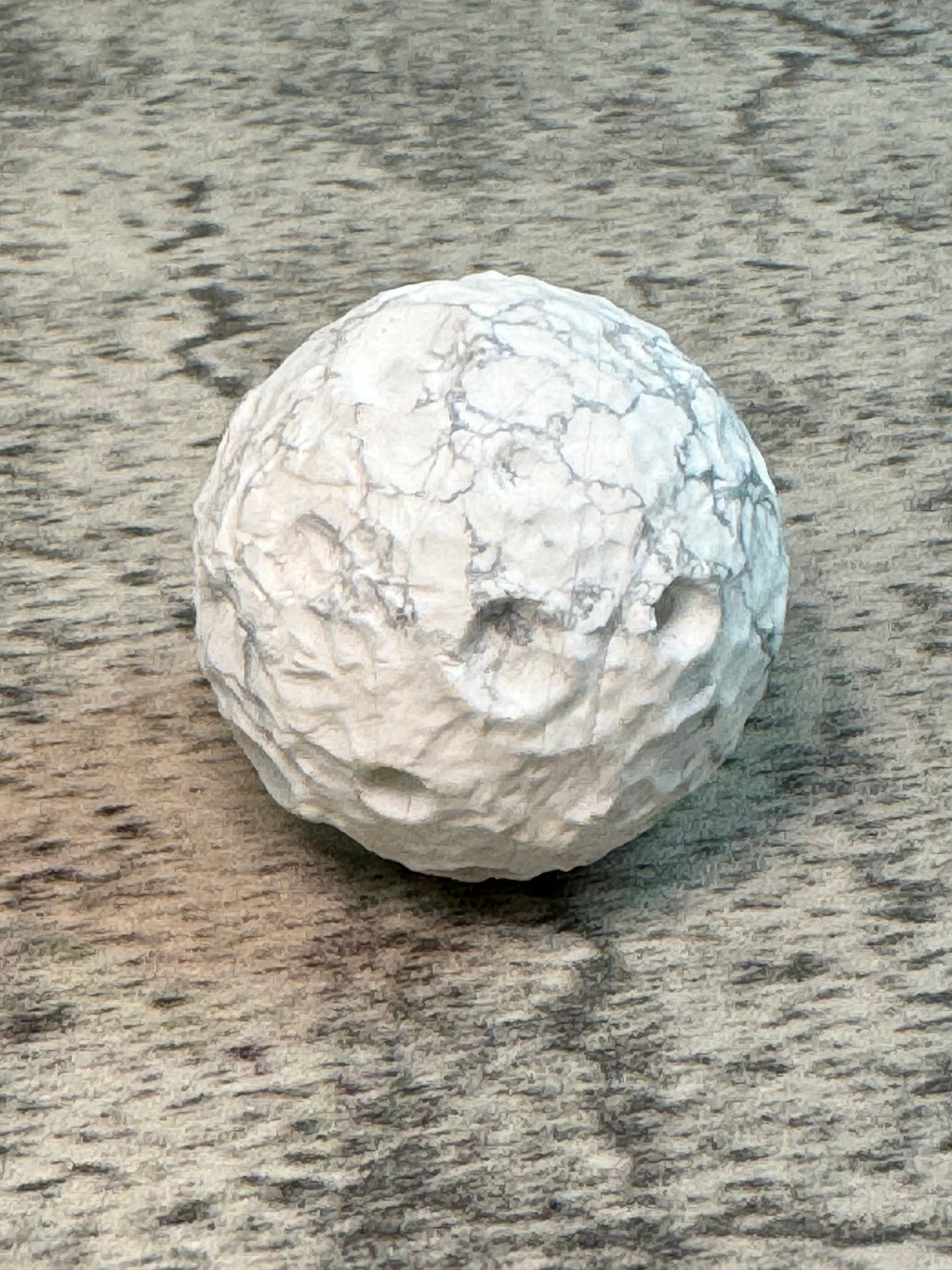 Raw Howlite Moon