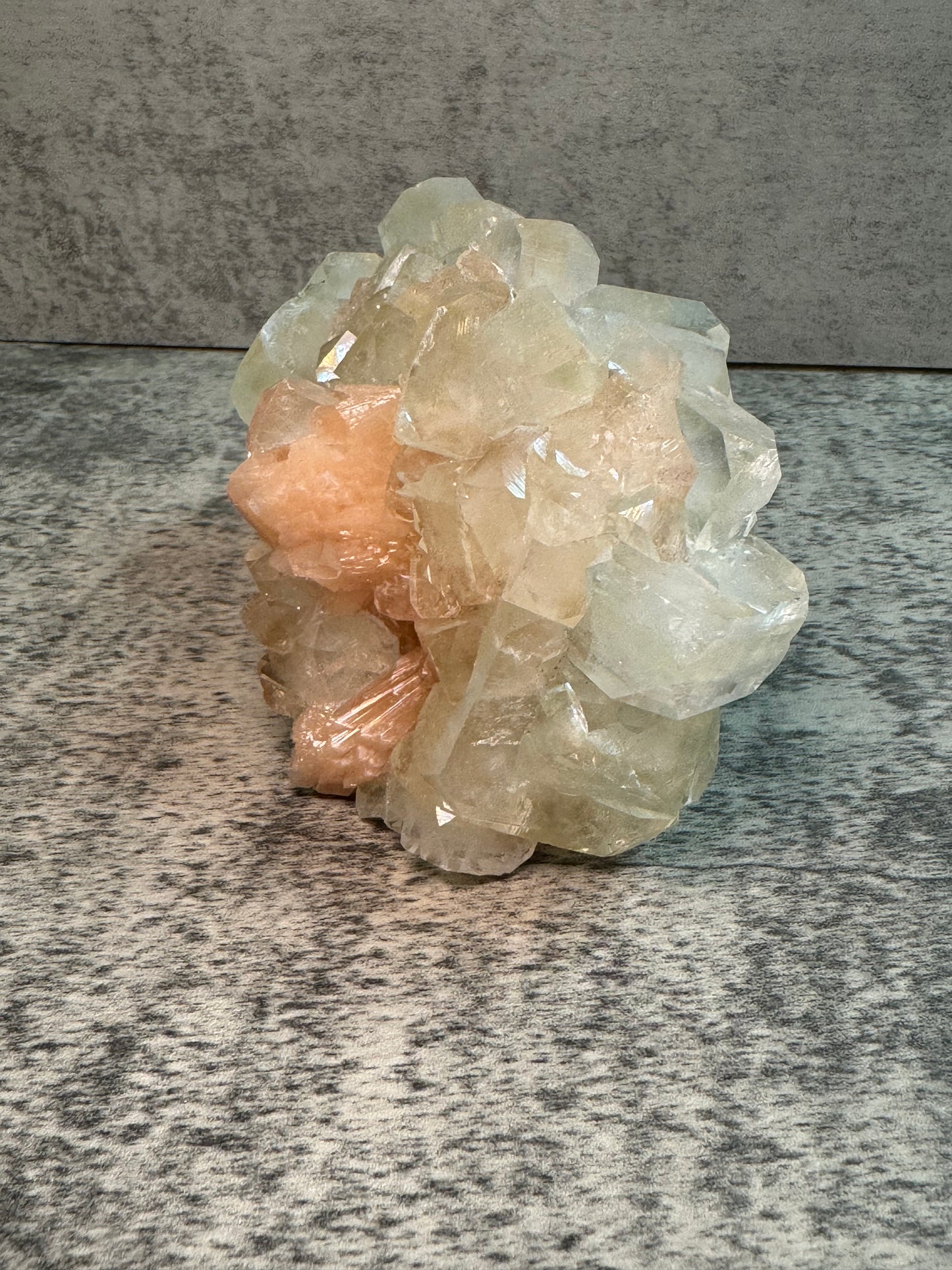 Apophyllite with Peach Stilbite