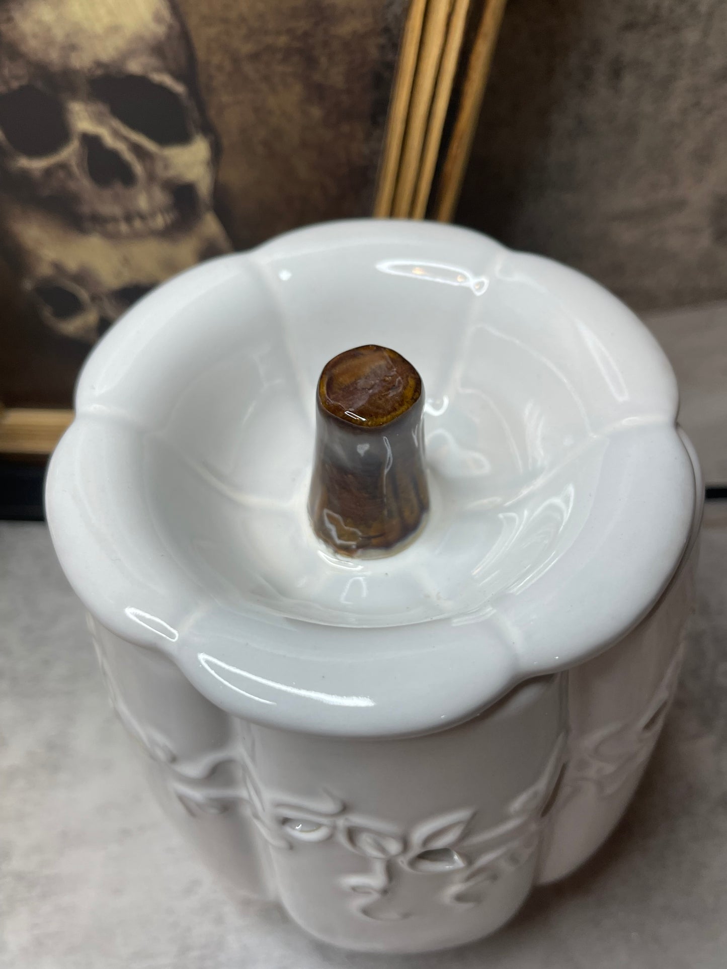 White Pumpkin Electric Warmer