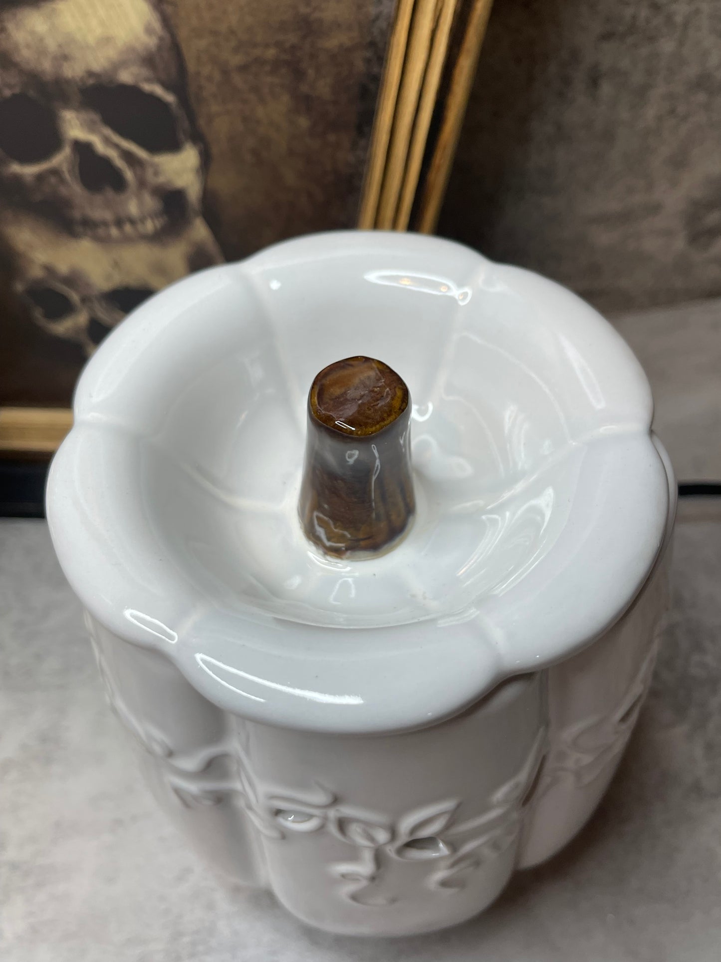 White Pumpkin Electric Warmer